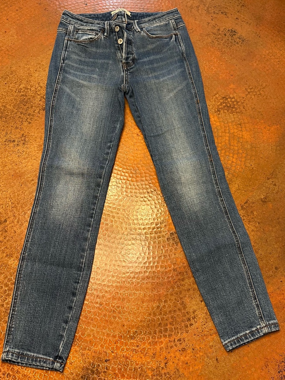 FREE PEOPLE button/fly Women's Dark Wash Jeans